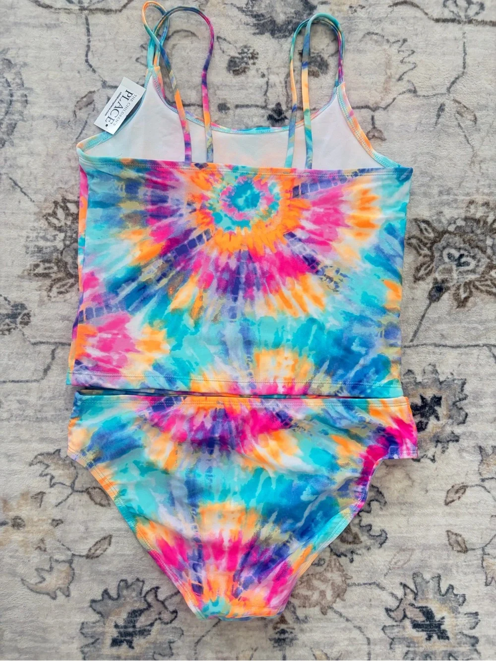 Children’s Place Kids Tie-Dye Tankini Swimsuit - Multicolor